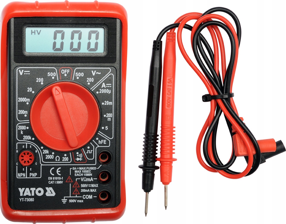 Przyrząd Elektroniczny Do Mierzenia Szybkozmiennych Impulsów Elektrycznych To YATO YT-73080 miernik cyfrowy multimetr buzer - 7647059220 - oficjalne