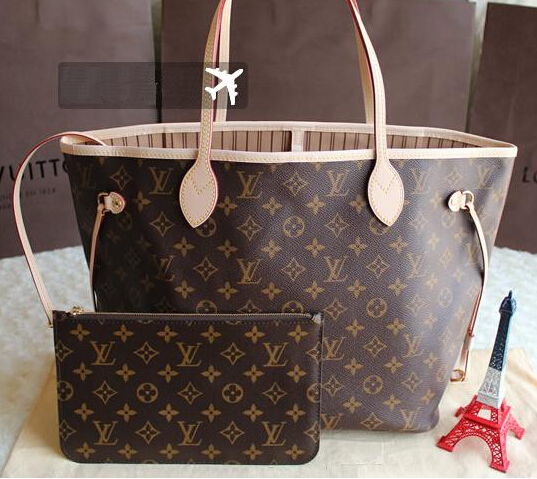 Torebka Shopping Bag Neverfull Louis Vuitton Azur - 7611662736 - oficjalne  archiwum Allegro