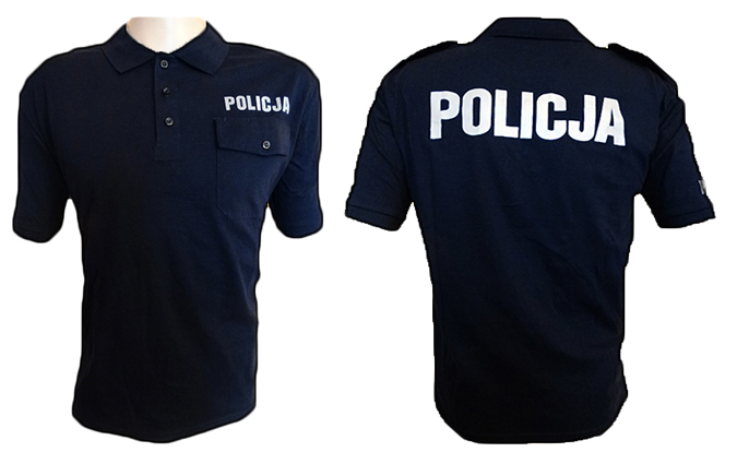 Koszulka POLO policja nowy wzór rozmiar S granat
