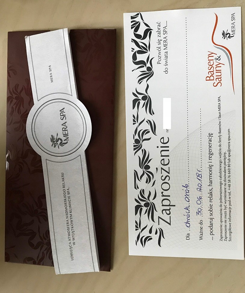 Voucher Mera Hotel Spa Sopot- bon dla 2 osób basen