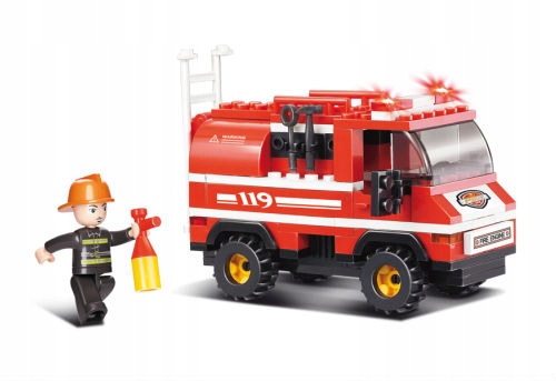 Klocki Sluban Fire ciężarówka strażacka M38-B0276