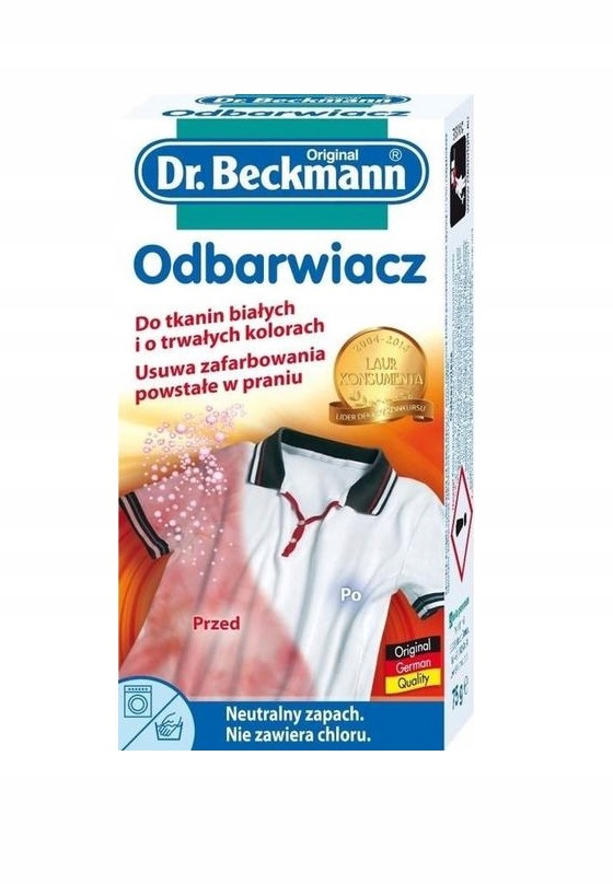 DR BECKMANN ODBARWIACZ DO ZAFARBOWANYCH UBRAŃ