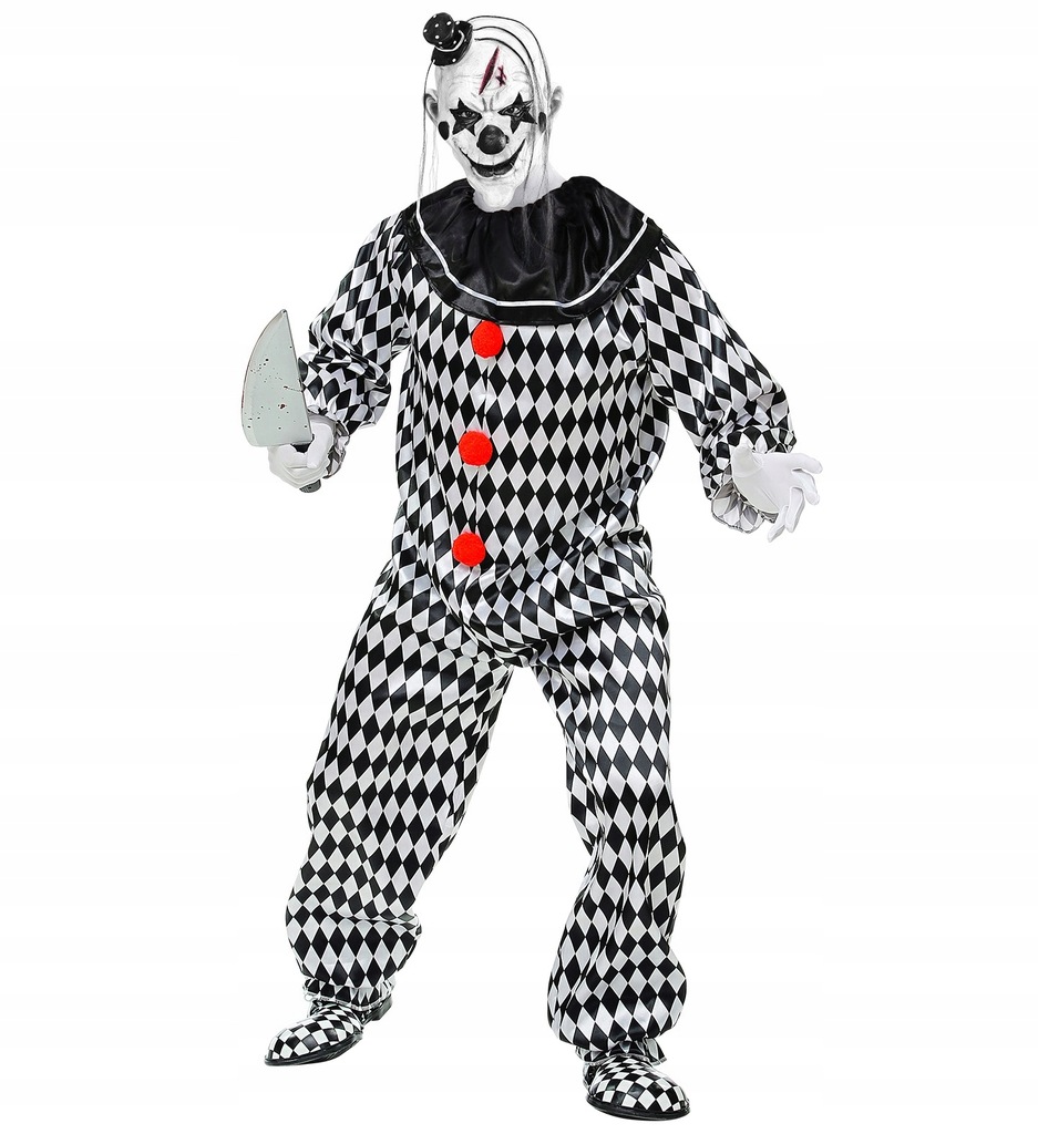 Gdzie Kupić Strój Na Halloween STRÓJ STRASZNEGO KLAUNA KLAUN CLOWN HALLOWEEN XXL - 7463766995