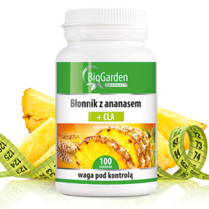 Błonnik z ananasem + CLA 100 tabletek BigGarden