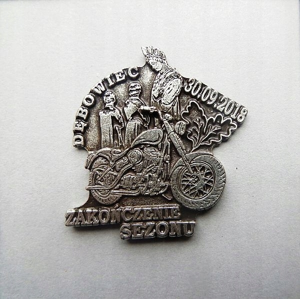 ZNACZKI,ODZNAKI,BLACHY ZLOTOWE - MOTOCYKLOWE