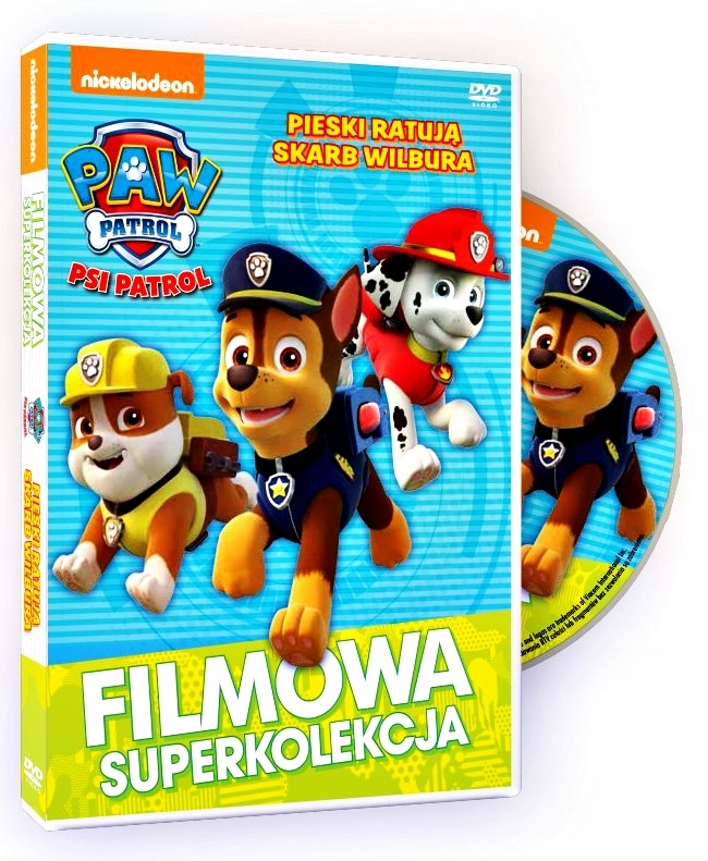 PSI PATROL PIESKI RATUJĄ SKARB WILBURA FOLIA !