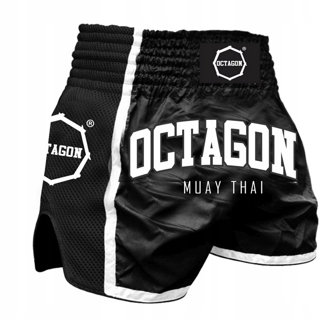Spodenki Muay Thai Octagon Black XL