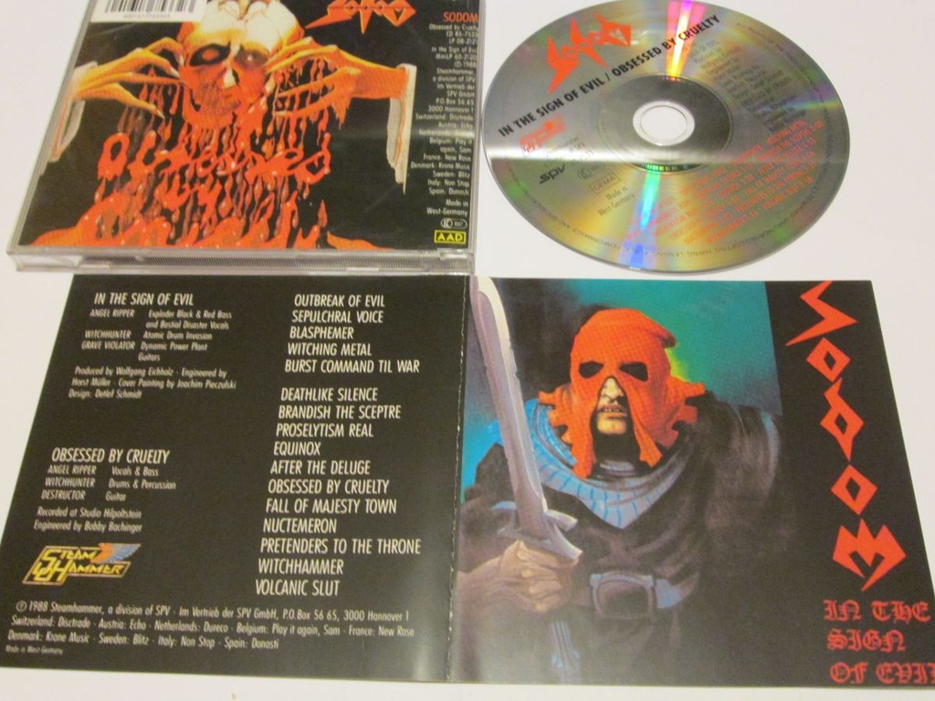 SODOM-IN THE SIGN OF EVIL /OBSESSED BY CRUELTY  CD
