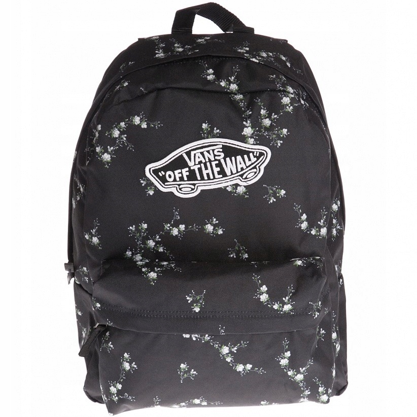 vans realm backpack dark floral
