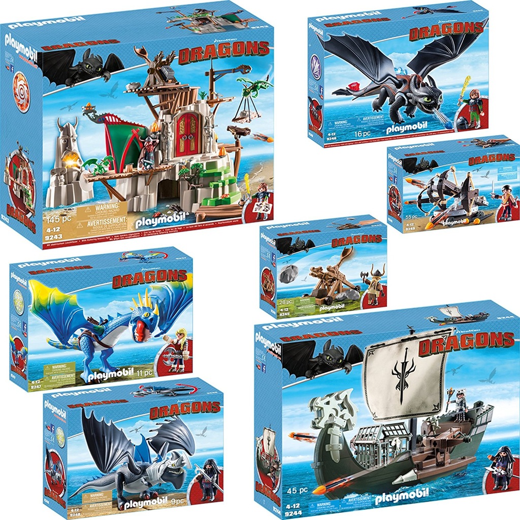 9243 PLAYMOBIL WYSPA BERG 9249+9245 +3SMOKI STATEK