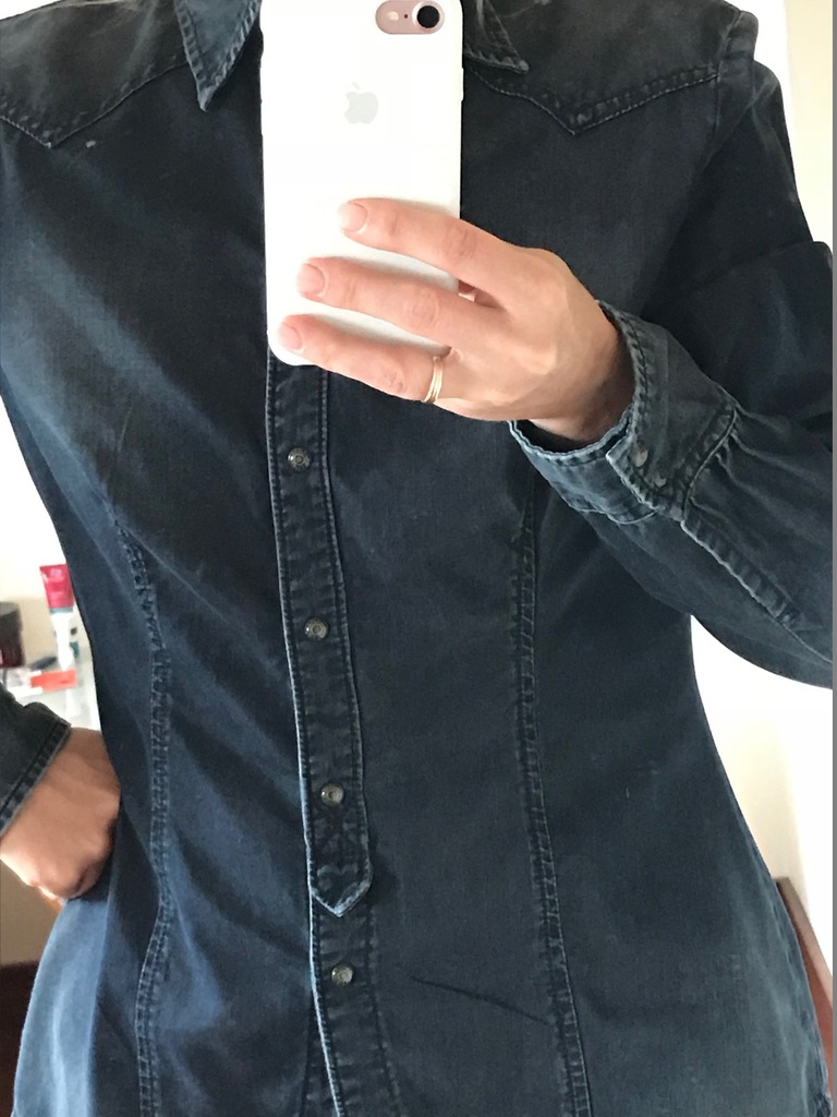 DIESEL koszula jeans taliowana r. 36 S