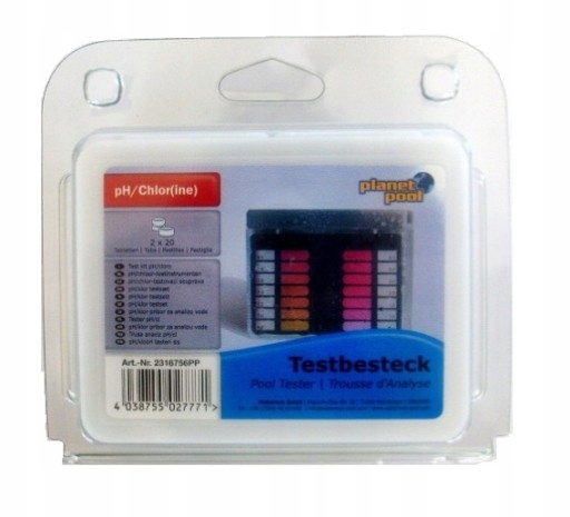 TESTER MIERNIK PH CHLORU TABLETKI PLANET POOL