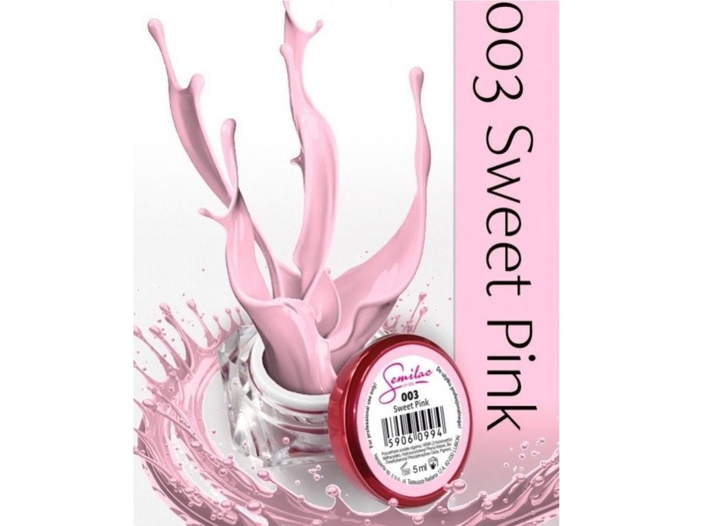 SEMILAC UV GEL Żel Kolorowy 5ml 003 Sweet Pink