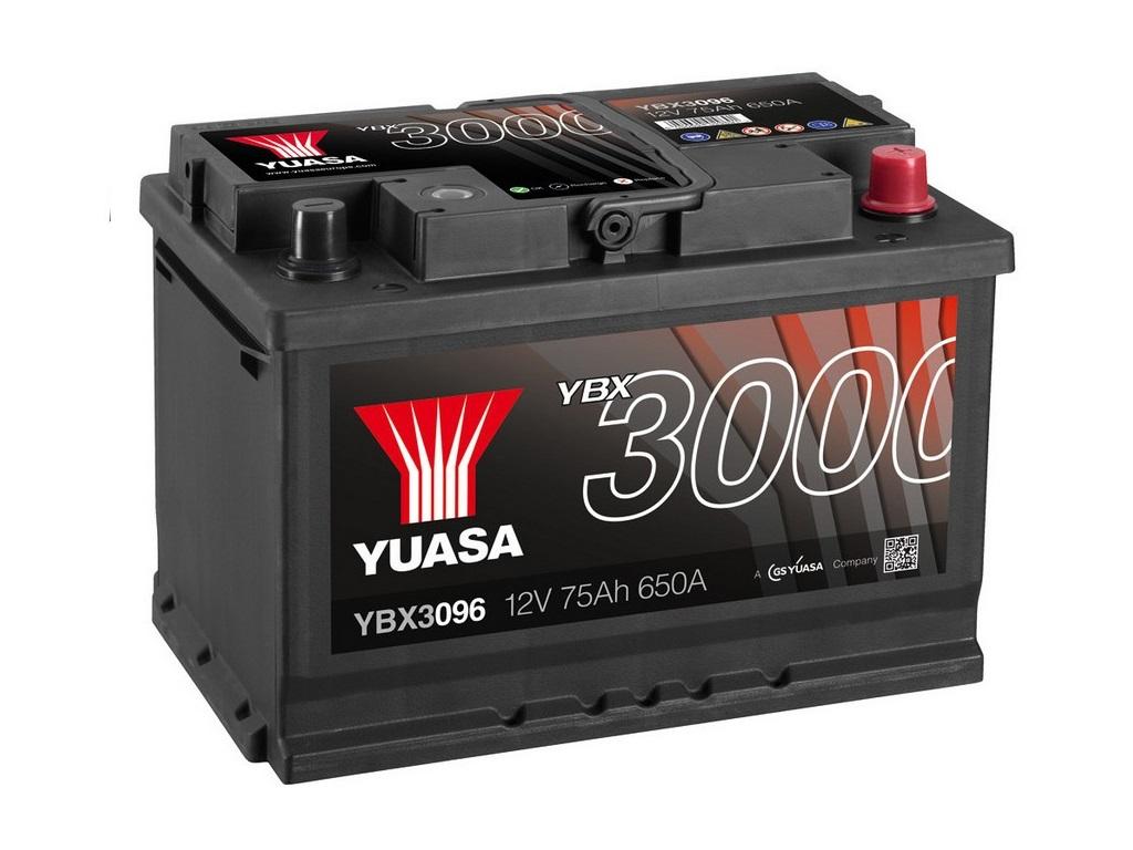 Akumulator YUASA 75AH 650A YBX3096 || POZNAŃ