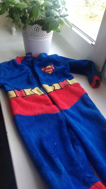 Mothercare Superman pajac, przebranie r.98