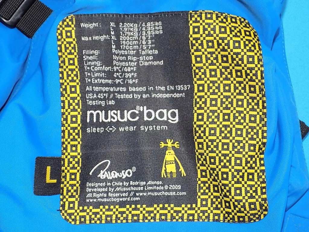 Rodrigo Alonso Musuc Bag Sleep Wear System śpiwór