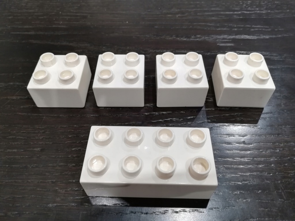 LEGO DUPLO. Klocki białe 7 szt.