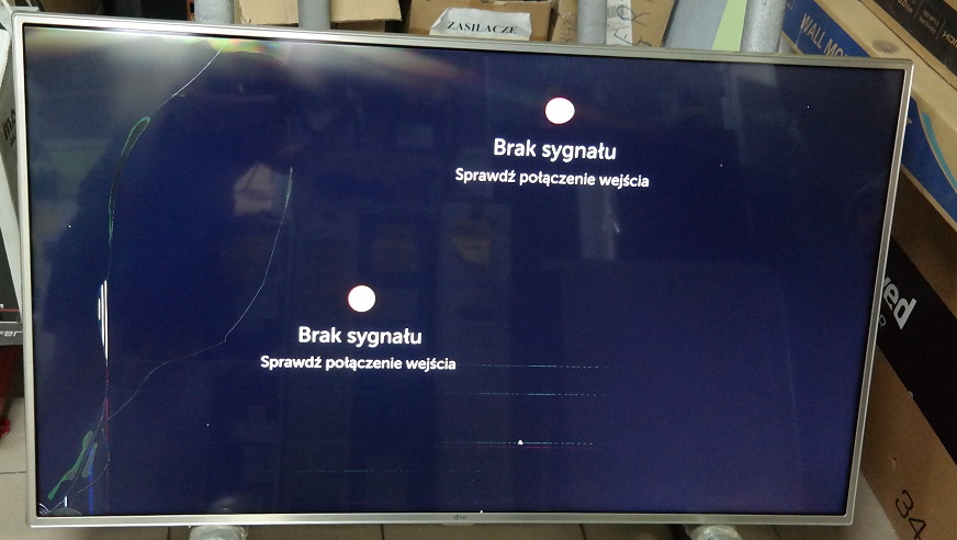 TV LG 49LH615V uszkodzona matryca, dawca