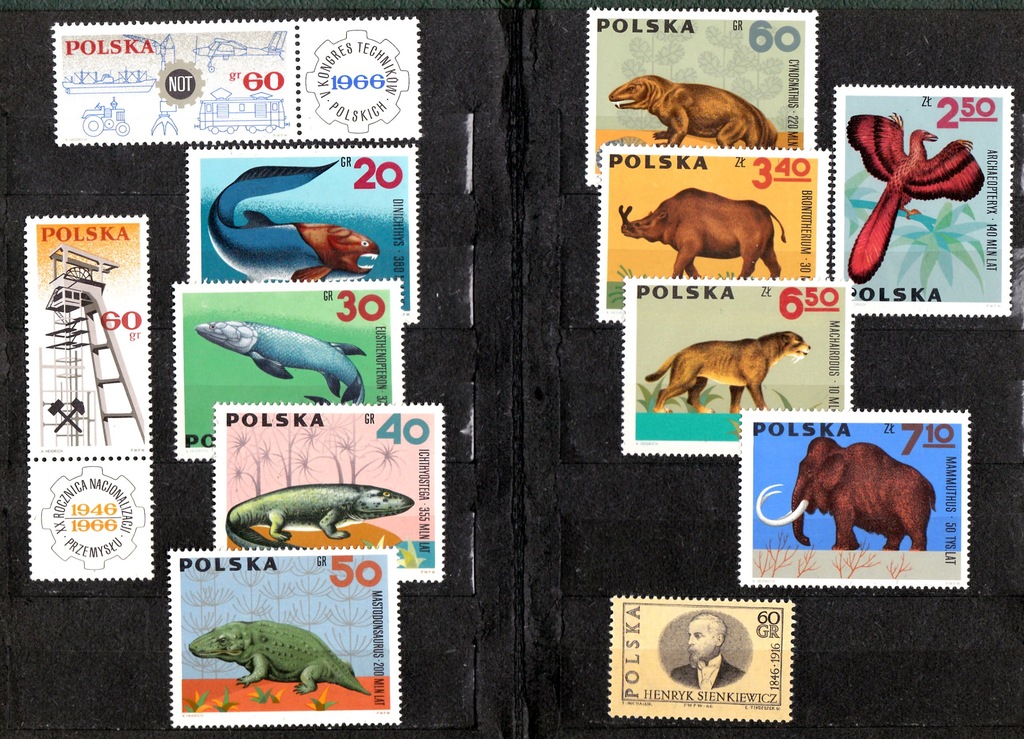 Rocznik 1966 - kompletny - podstawowy - znaczki