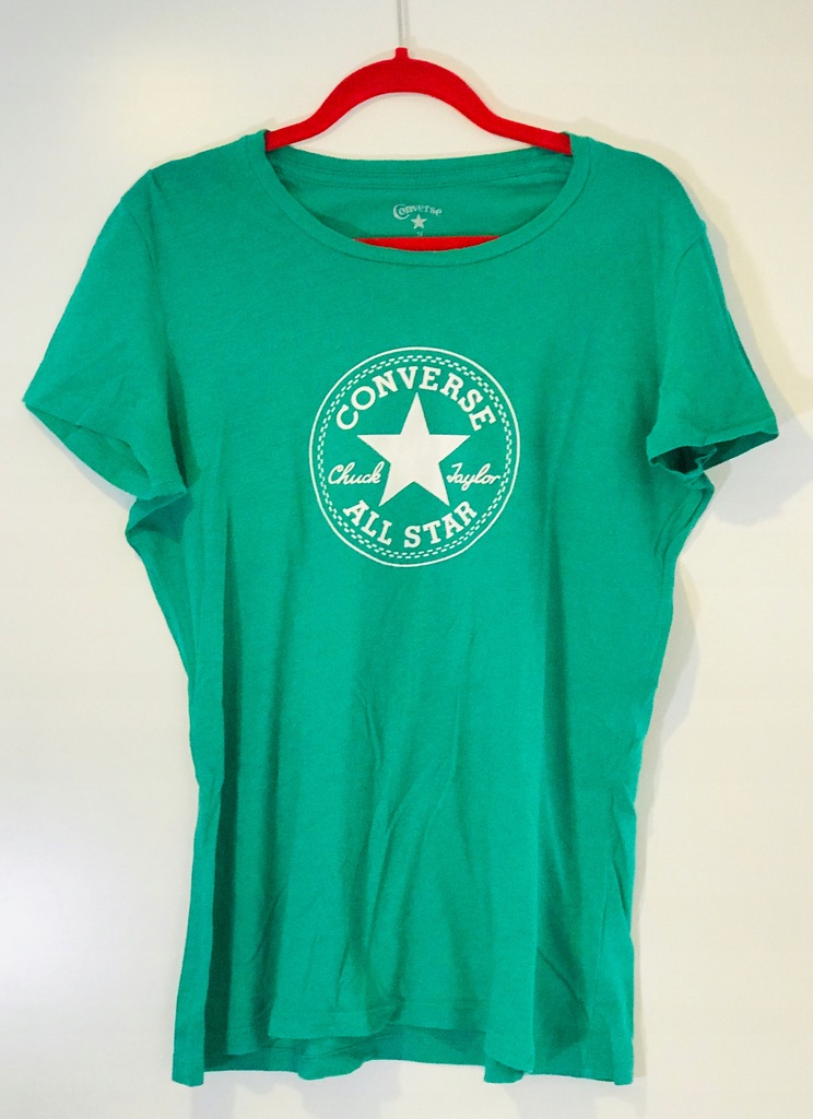 T-shirt koszulka CONVERSE, zielona mięta , r. M