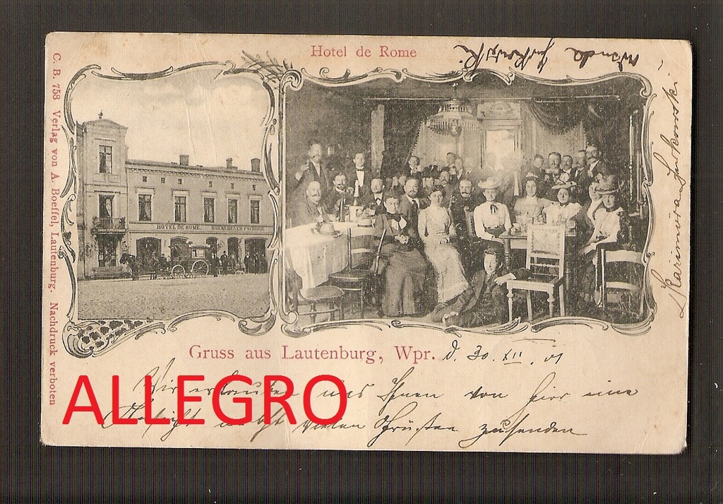 LIDZBARK WELSKI (LAUTENBURG) HOTEL ROME 1901