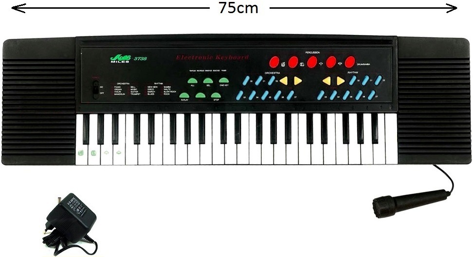 75cm SYNTEZATOR ORGANY MILES 3738 KEYBOARD 6465 5978071572 oficjalne archiwum Allegro