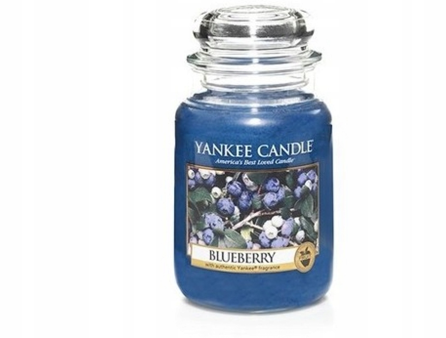 Yankee Candle Blueberry jagoda świeca słoik duży