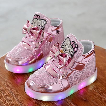 140 Buty buciki świecące led Hello Kitty 21 rozm