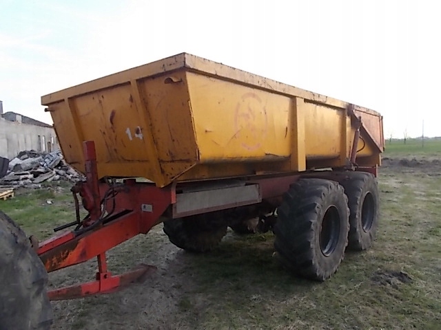 Przyczepa rolnicza tandem, skorupowa, budowlana