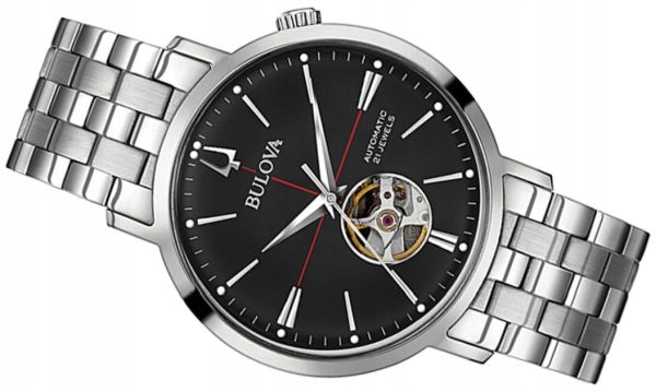 AUTOMAT ZEGAREK M SKI BULOVA 96A199 OPEN HEART KRK 7059980836