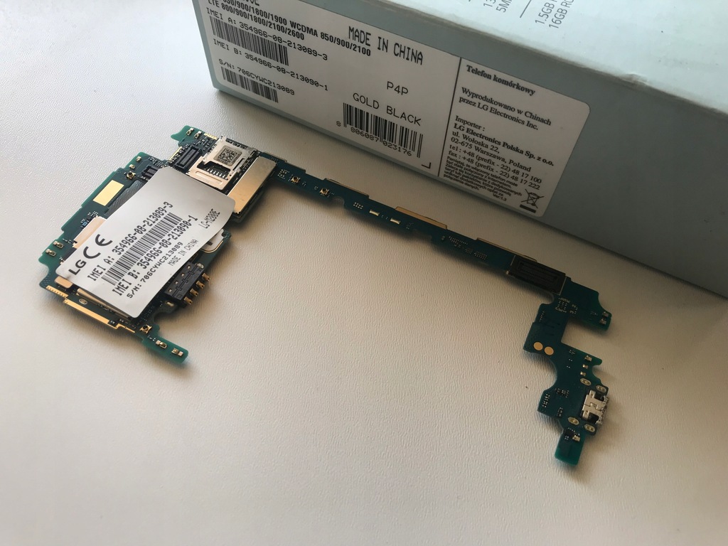 LG K8 2017 PŁYTA GŁÓWNA LG-M200E FAKTURA