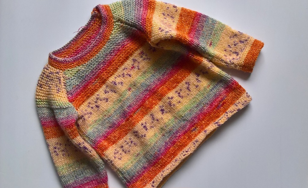 Kolorowy sweterek 80/86---