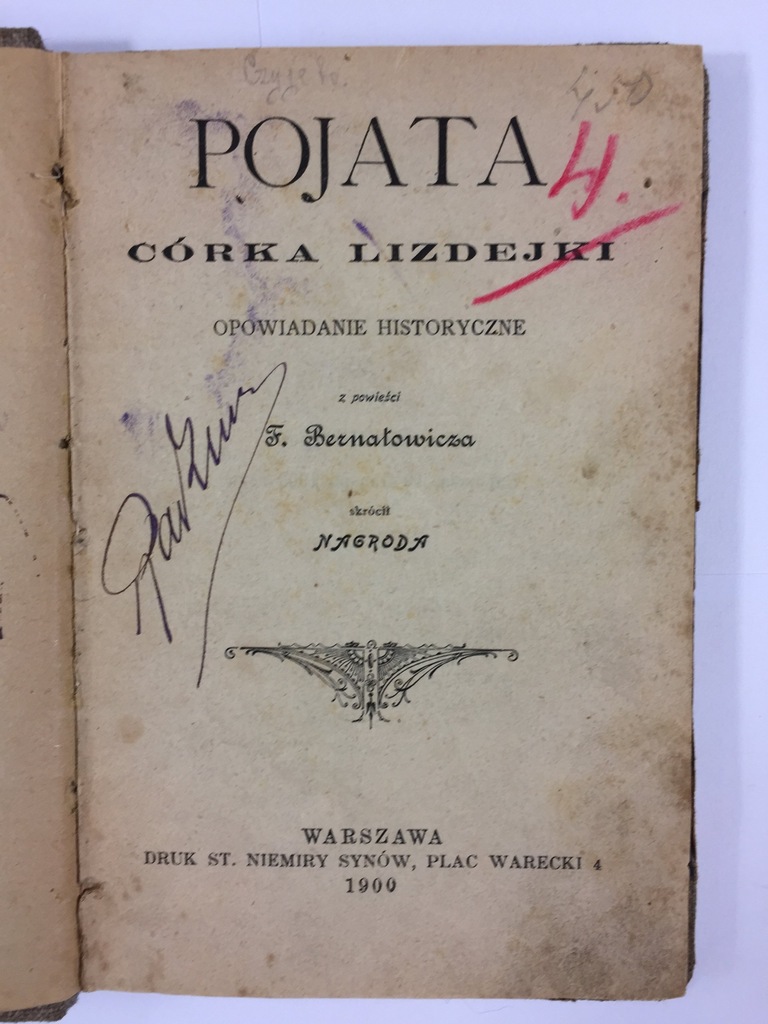 Pojata córka Lizdejki - Felkis Bernatowicz (1900)