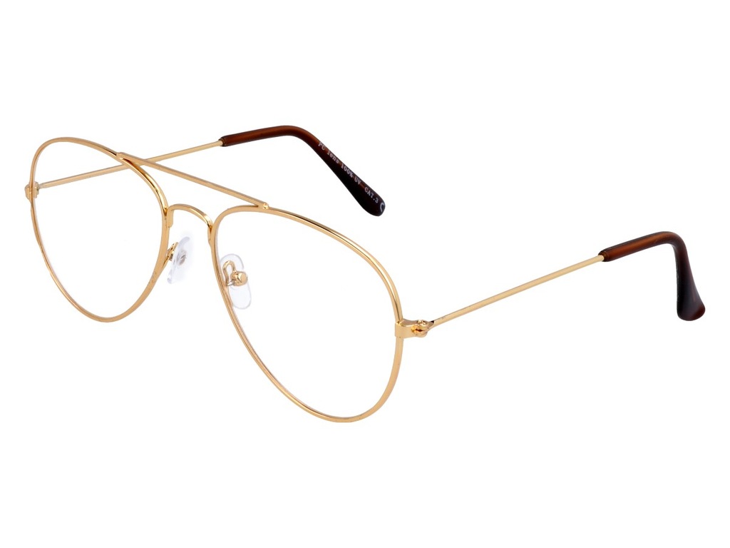 Okulary Dla Chłopca 11 Lat Okulary zerówki dla dzieci pilotki złote DZIECKA - 7249886770