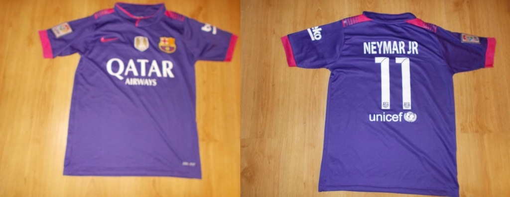 Koszulka Nike Barcelona Fifa 2015 Numer 11 Neymar
