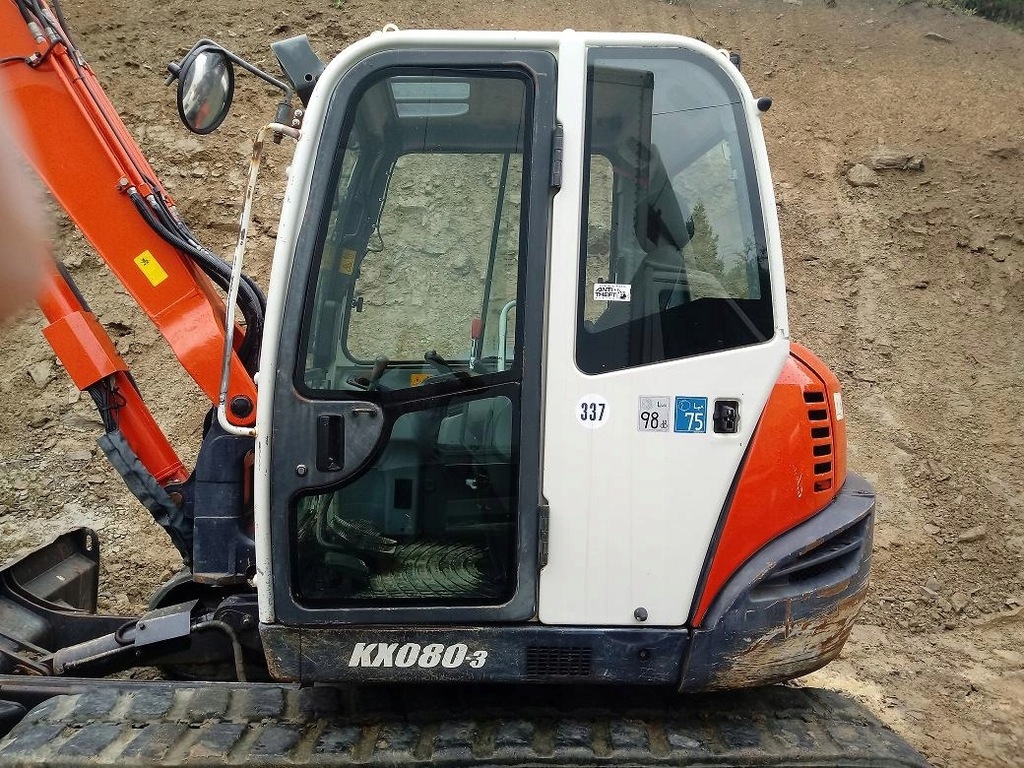 KOPARKA GĄSIENICOWA KUBOTA KX080-3 8 TON ,2007