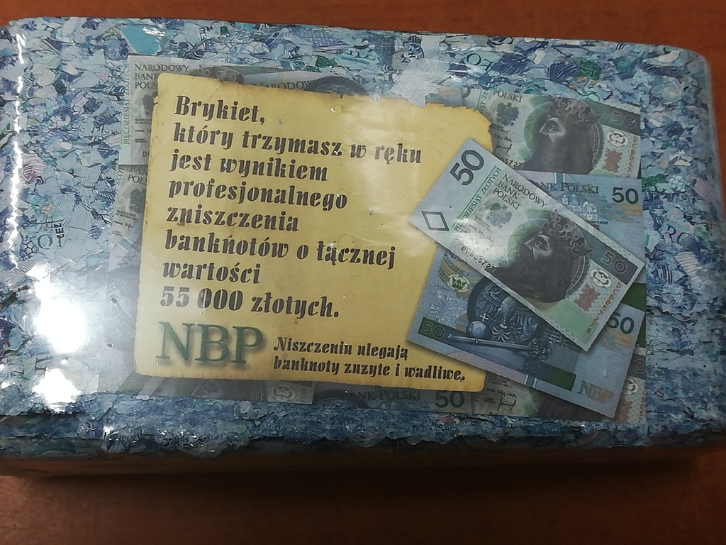BRYKIET NBP 50 - SPAL 55.000 ZŁOTYCH !!!