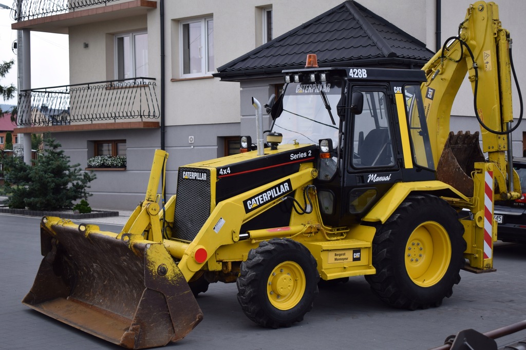 CATERPILLAR 428B! super stan! NOWY MODEL! cat 428
