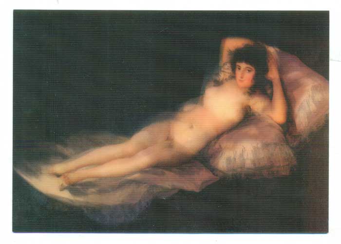 Trójwymiarowa 3D - Sztuka Akt Goya
