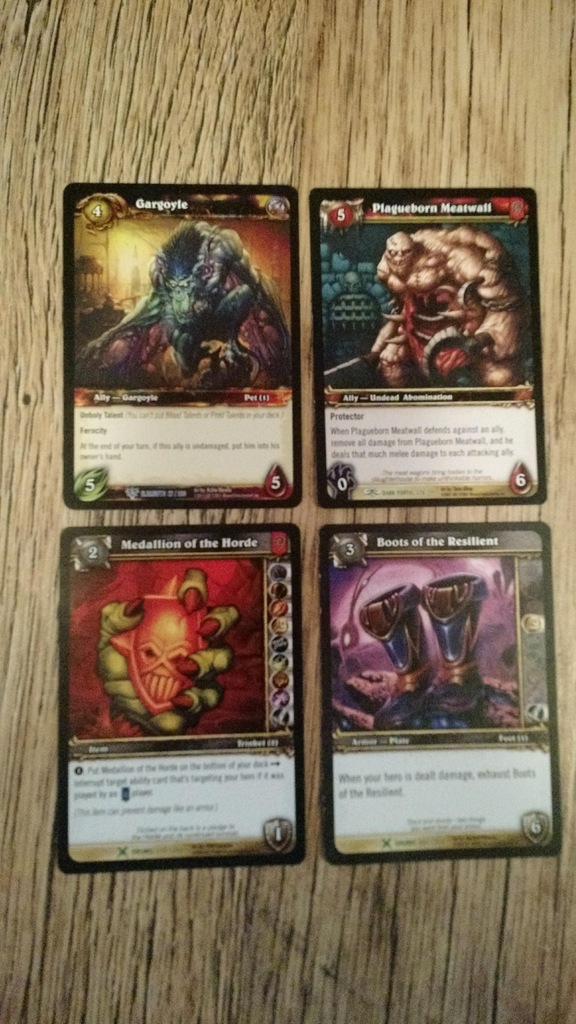 WoW TCG - zestaw 4 kart