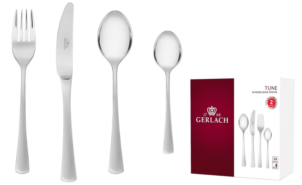 SZTUĆCE GERLACH 158 TUNE 48 SZTUK DLA 12 OSÓB