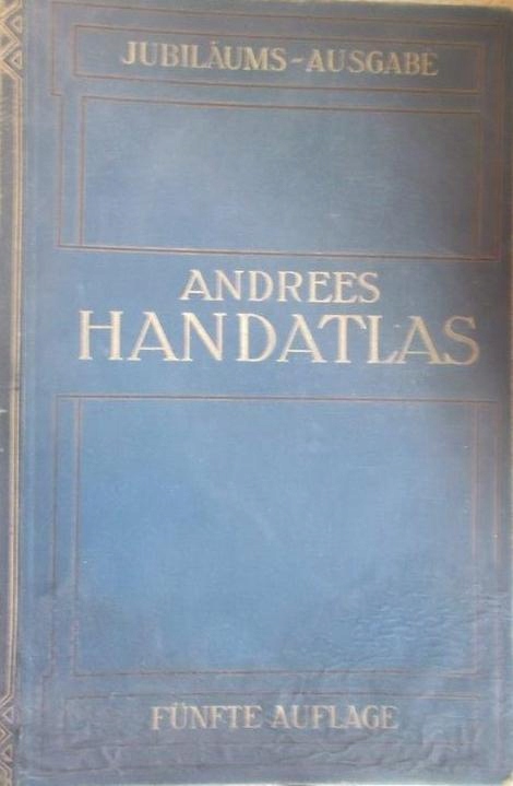 ANDREES ALLGEMEINER HANDATLAS ATLAS ŚWIATA 1913