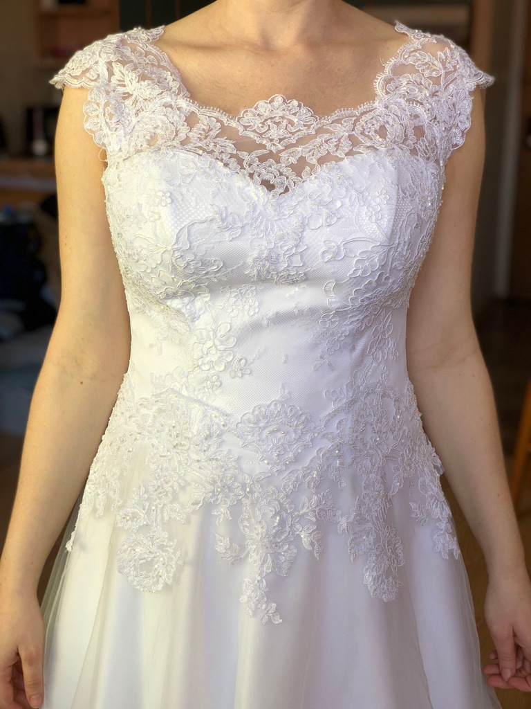 Suknia ślubna biała, stan idealny, tanio!