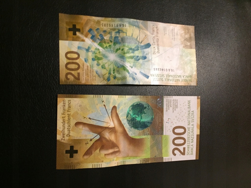 BANKNOT SZWAJCARIA 200 FRANKÓW UNC 2018