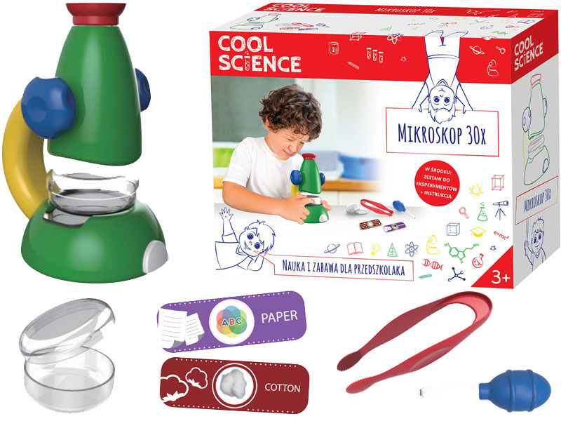 TM TOYS Cool Science MIKROSKOP Dla Dzieci 30x
