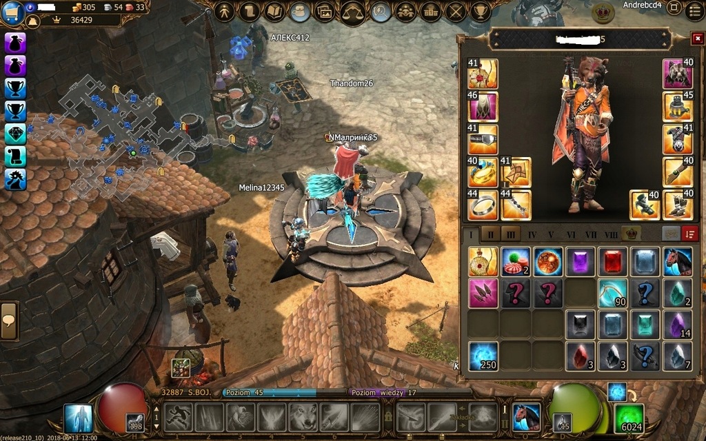 Drakensang online Łucznik 45lvl