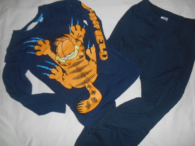 H&M GARFIELD EXTRA PIŻAMA 110/116