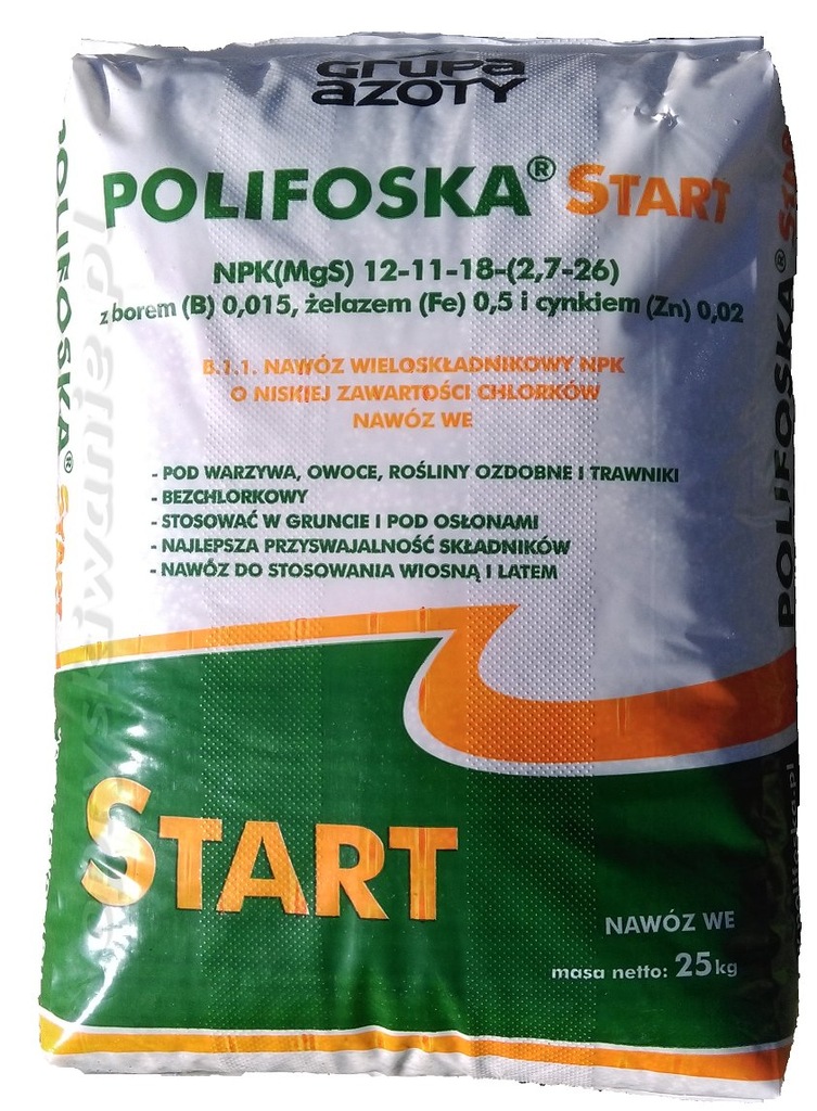 Polifoska start 25kg, polimag, nawóz bezchlorkowy