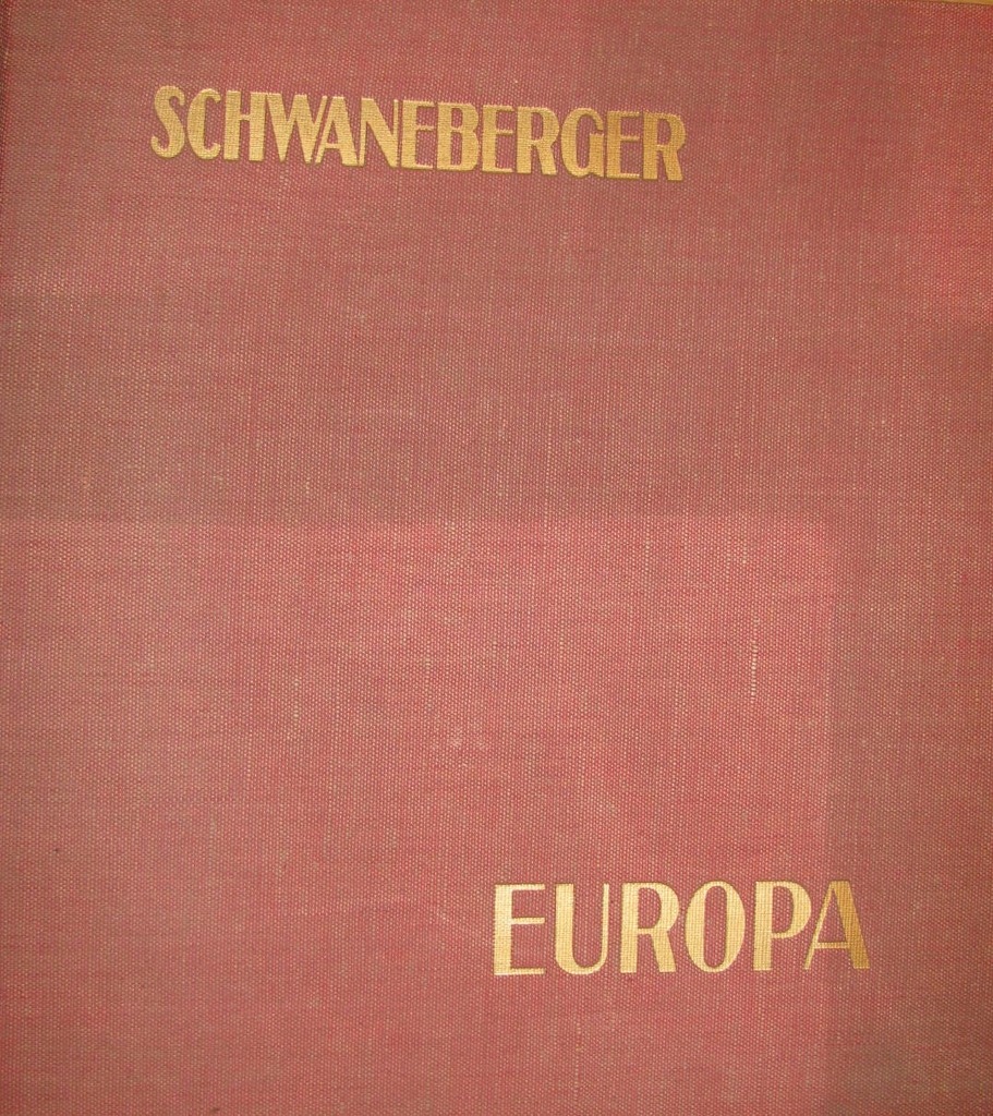 SCHWANEBERGER EUROPA BRIEFMARKEN album z 1938 roku