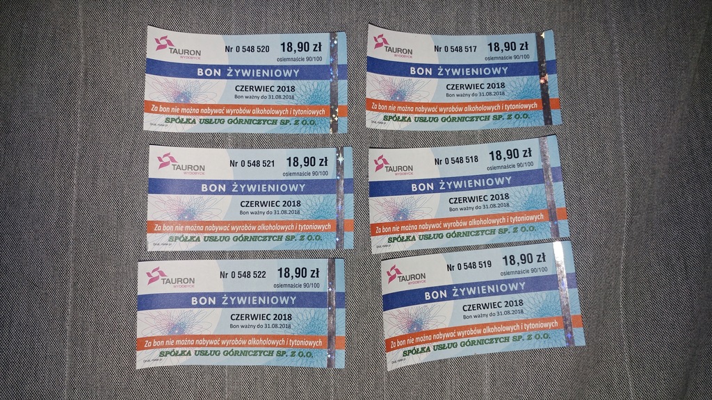 Bon żywieniowy Tauron